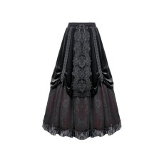 画像2: Gothic Velvet Skirt  Red Underskirt / スカート【DARK IN LOVE】 (2)