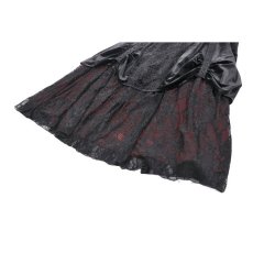 画像11: Gothic Velvet Skirt  Red Underskirt / スカート【DARK IN LOVE】 (11)