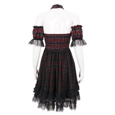 画像8: 🔥SALE🔥punk cheongsam collar plaid dress / ワンピース【Devil Fashion】 (8)