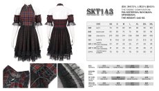 画像12: 🔥SALE🔥punk cheongsam collar plaid dress / ワンピース【Devil Fashion】 (12)