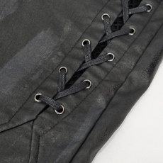 画像12: 🔥SALE🔥Side straps Thigh mesh women's leather trousers / レザーパンツ【Devil Fashion】 (12)