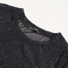 画像11: 🔥SALE🔥Cracked mesh leather spliced women's short sleeves top / トップス【Devil Fashion】 (11)