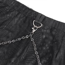 画像11: 🔥SALE🔥Punk Irregular Semi-perspective Knit Trousers / レギンス【Devil Fashion】 (11)