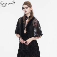 画像5: 🔥SALE🔥feather lace shawl / ショール【Devil Fashion】 (5)