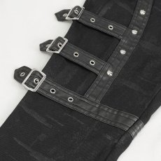 画像11: 🔥SALE🔥Women's asymmetrical faux leather trousers / レザーパンツ【Devil Fashion】 (11)
