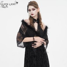 画像2: 🔥SALE🔥feather lace shawl / ショール【Devil Fashion】 (2)