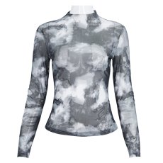 画像11: 🔥SALE🔥Tie-dyed mesh leather strip embellished / トップスセット【Devil Fashion】 (11)