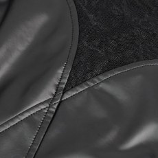 画像13: 🔥SALE🔥Cracked mesh leather spliced women's short sleeves top / トップス【Devil Fashion】 (13)