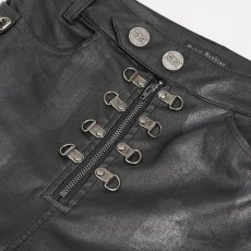画像10: 🔥SALE🔥Side straps Thigh mesh women's leather trousers / レザーパンツ【Devil Fashion】 (10)