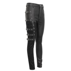 画像8: 🔥SALE🔥Women's asymmetrical faux leather trousers / レザーパンツ【Devil Fashion】 (8)