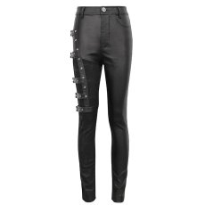 画像7: 🔥SALE🔥Women's asymmetrical faux leather trousers / レザーパンツ【Devil Fashion】 (7)