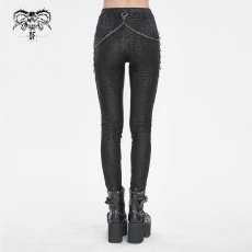 画像6: 🔥SALE🔥Punk Irregular Semi-perspective Knit Trousers / レギンス【Devil Fashion】 (6)