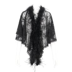 画像7: 🔥SALE🔥feather lace shawl / ショール【Devil Fashion】 (7)
