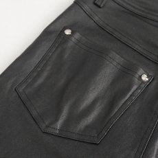 画像13: 🔥SALE🔥Women's asymmetrical faux leather trousers / レザーパンツ【Devil Fashion】 (13)