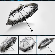 画像3: Romantic Clear Umbrella / 折り畳み傘【SRW】 (3)