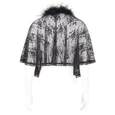 画像9: 🔥SALE🔥feather lace shawl / ショール【Devil Fashion】 (9)
