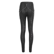 画像9: 🔥SALE🔥Punk Irregular Semi-perspective Knit Trousers / レギンス【Devil Fashion】 (9)