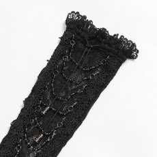 画像9: Butterfly Lace Mesh Gothic Long Gloves / アームカバー【Devil Fashion】 (9)