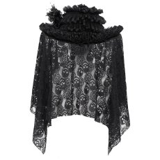 画像10: Black Skull Rose Mesh Widow Hat / 髑髏の花嫁 / ハット【Devil Fashion】 (10)