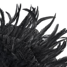画像8: Gothic long feather small umbrella / ゴシックパラソル / 傘【Devil Fashion】 (8)