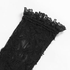 画像10: Butterfly Lace Mesh Gothic Long Gloves / アームカバー【Devil Fashion】 (10)