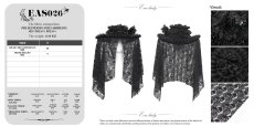 画像14: Black Skull Rose Mesh Widow Hat / 髑髏の花嫁 / ハット【Devil Fashion】 (14)