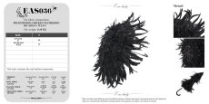 画像11: Gothic long feather small umbrella / ゴシックパラソル / 傘【Devil Fashion】 (11)