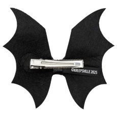 画像2: Batwing Black PVC Hair Bow / ヘアクリップ【KREEPSVILLE 666】 (2)
