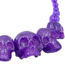 画像2: SKULL COLLECTION / Purple Glitter / ネックレス【KREEPSVILLE 666】 (2)