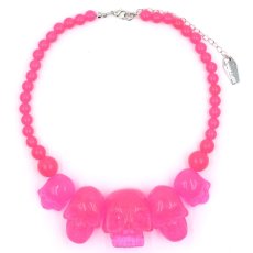 画像1: SKULL COLLECTION / Pink Glitter / ネックレス【KREEPSVILLE 666】 (1)