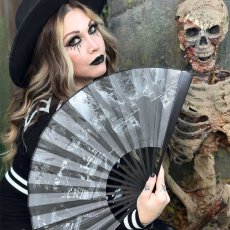 画像7: Goth Thing Double Sided Fan / XLサイズ / 扇子【KREEPSVILLE 666】 (7)