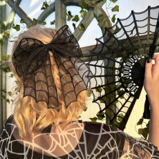 画像4: Spiderweb Lace Hand Fan / 扇子【KREEPSVILLE 666】 (4)