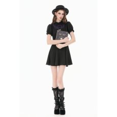 画像6: Dark Academic Purple Lace Collar Puff Sleeve Dress / ワンピース【DARK IN LOVE】 (6)