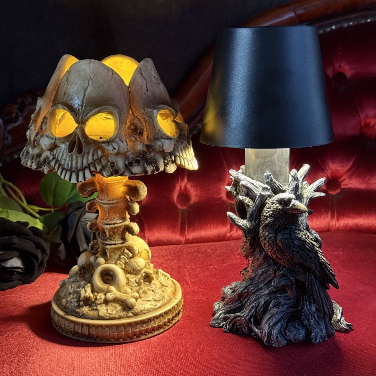 画像15: Nevermore Lamp / USB /カラス / テーブルランプ【NEMESIS NOW】 (15)