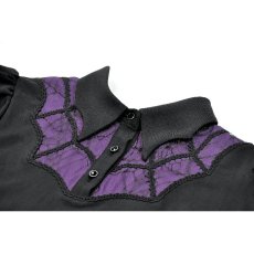 画像11: Dark Academic Purple Lace Collar Puff Sleeve Dress / ワンピース【DARK IN LOVE】 (11)