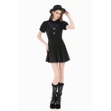 画像8: Dark Academic Purple Lace Collar Puff Sleeve Dress / ワンピース【DARK IN LOVE】 (8)