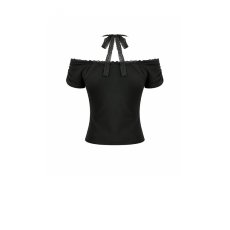 画像3: Gothic Dark Cutout Cross Gem Lace Top / トップス【DARK IN LOVE】 (3)