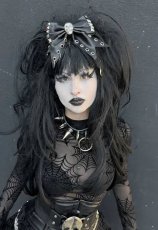 画像5: Skull Punk Stud Hair Bow / ヘアクリップ【KREEPSVILLE 666】 (5)