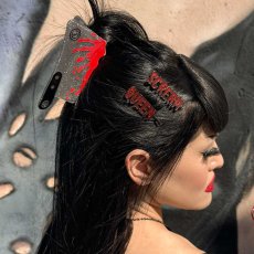 画像1: Cleaver Silver Glitter Claw Clip / 肉包丁 / ヘアクリップ【KREEPSVILLE 666】 (1)