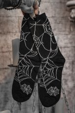 画像1: Nightweave Spiderweb Socks / ソックス【VampireFreaks】 (1)