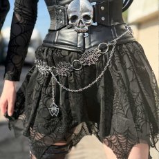 画像4: Spiderweb  Chain Belt / Silver / ウエストベルト【KREEPSVILLE 666】 (4)