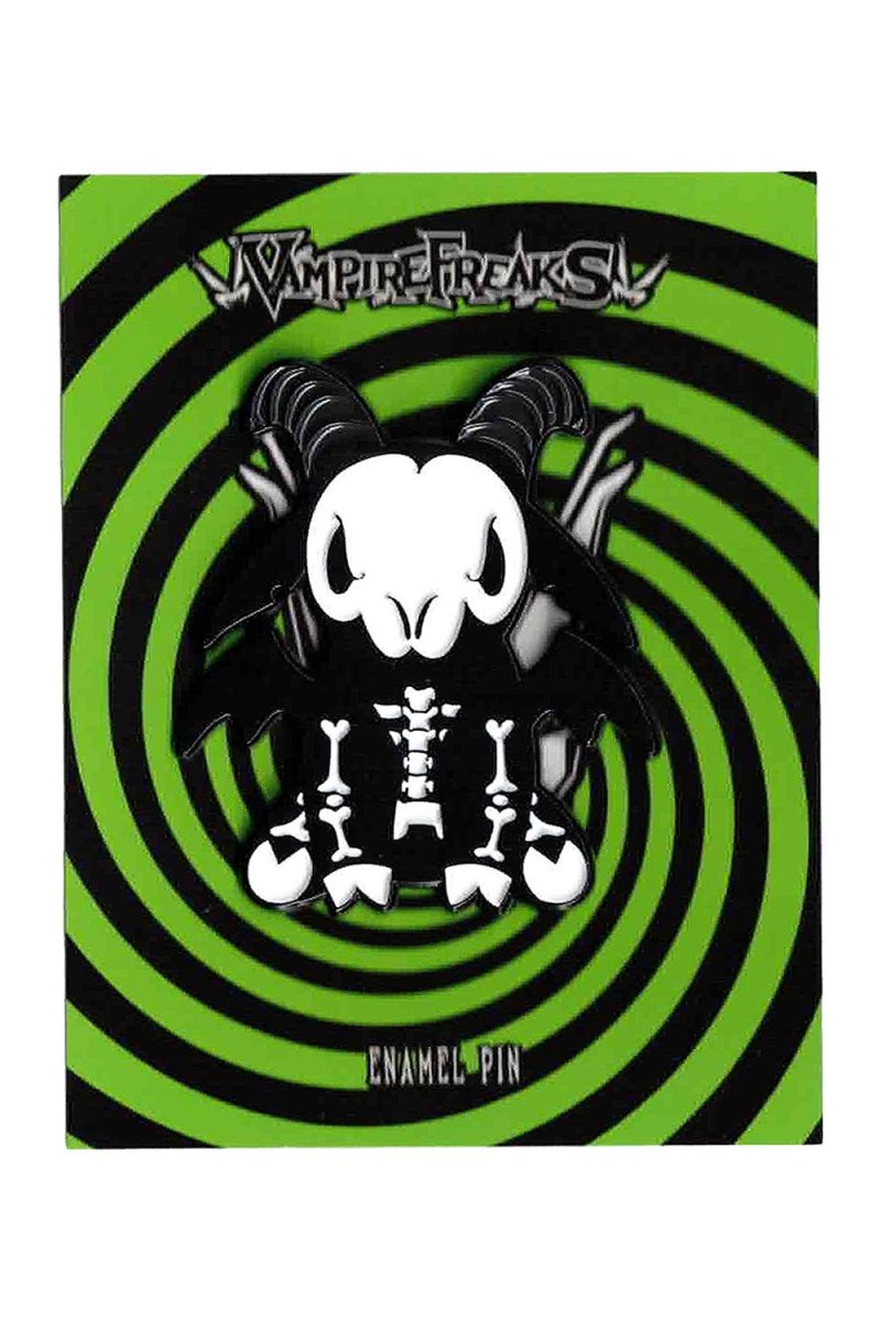 画像2: Skelegoat Enamel Pin / ピン【VampireFreaks】 (2)