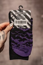 画像4: Purple Moonlight Bat Socks / ソックス【VampireFreaks】 (4)