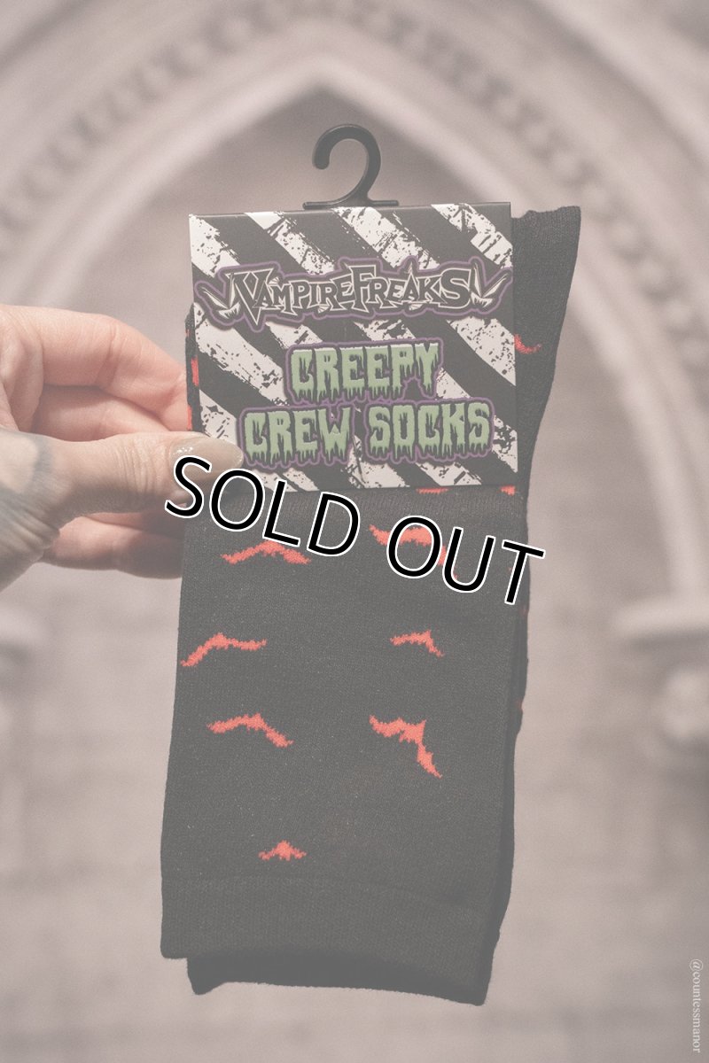 画像3: Bloodbat Crew Socks / ソックス【VampireFreaks】 (3)