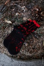 画像6: Murder Mystery Blood Splatter Socks / ソックス【VampireFreaks】 (6)