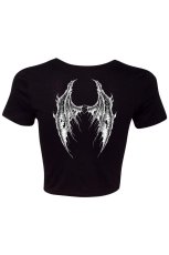 画像17: Broken Batwings Crop Top / クロップ丈 / Ｔシャツ【VampireFreaks】 (17)
