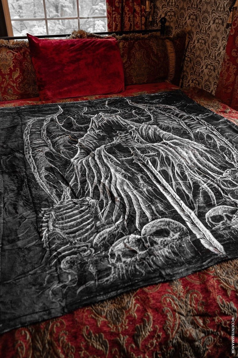 画像2: Angel of Death Throw Blanket / ブランケット【VampireFreaks】 (2)