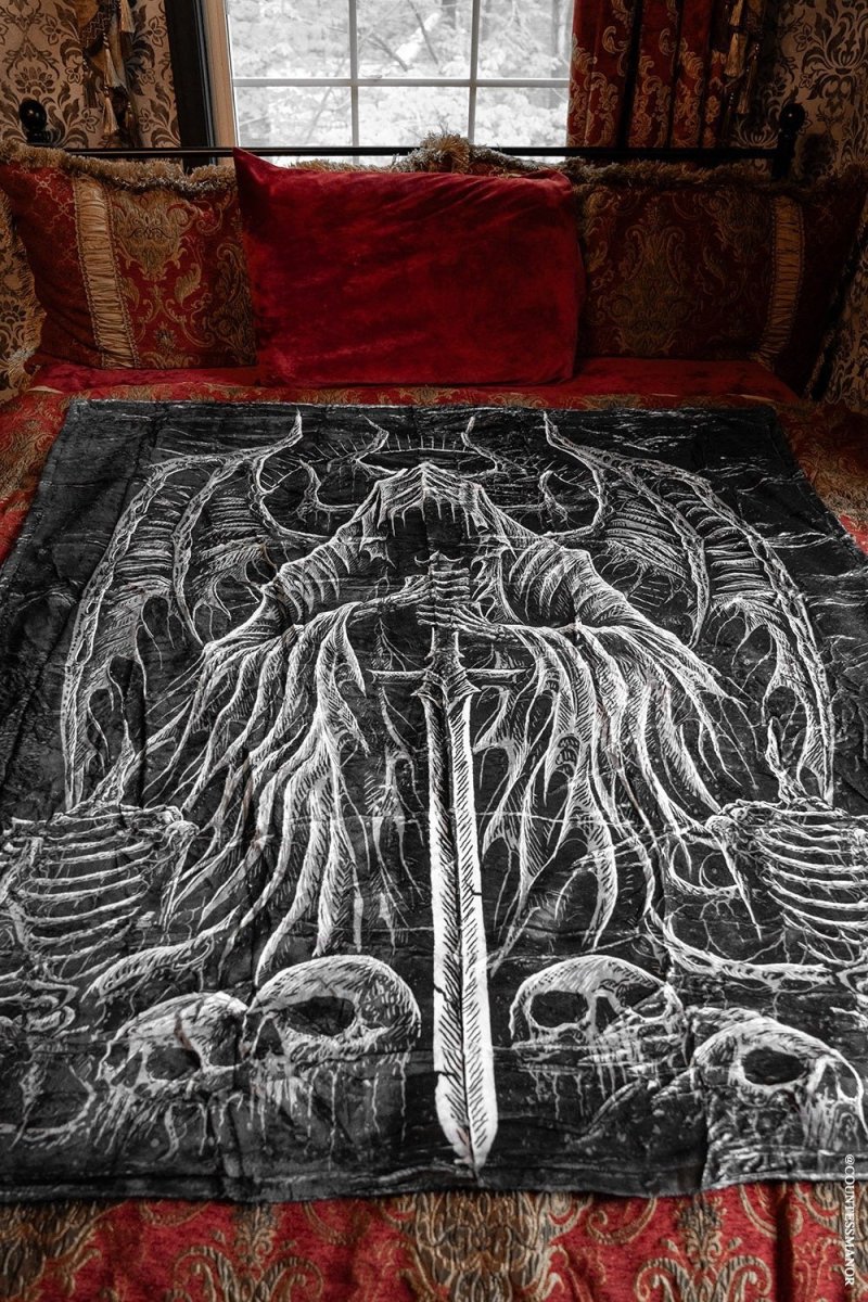 画像1: Angel of Death Throw Blanket / ブランケット【VampireFreaks】 (1)