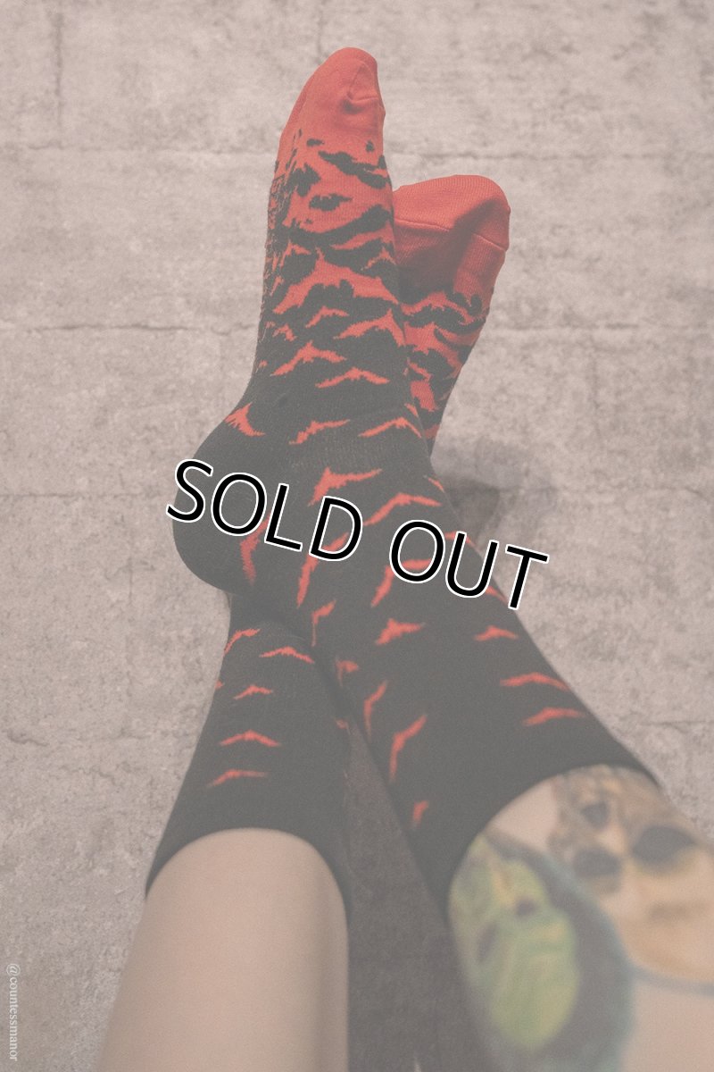 画像2: Bloodbat Crew Socks / ソックス【VampireFreaks】 (2)