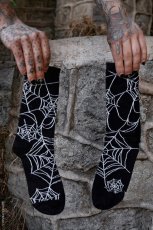 画像2: Nightweave Spiderweb Socks / ソックス【VampireFreaks】 (2)
